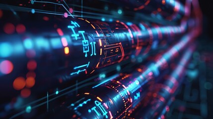 Futuristic Technology and Abstract Data Flow