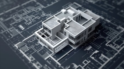 Home improvement blueprint, modern architectural design, detailed plan, realistic background, high resolution