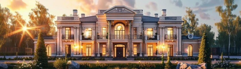 Home building in progress, classic design, detailed architecture, realistic background, high resolution, engaging image