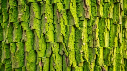 Close-up of unique textured green bark, nature, rough, organic, natural, tree, forest, pattern, rough, surface, texture