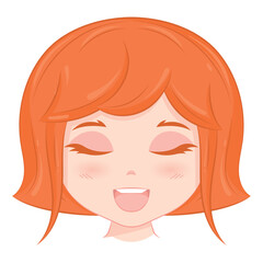 Cute kawaii girl Avatar cartoon character Vector illustration