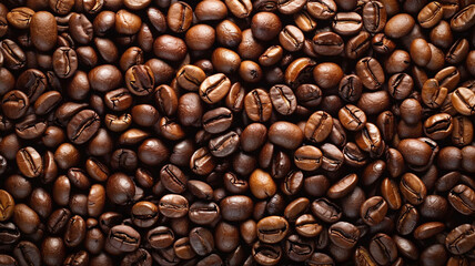Obraz premium A close up of a bunch of coffee beans on a white background. coffee beans, close-up, white background, coffee bean close-up, roasted coffee beans, coffee bean texture, coffee bean background,