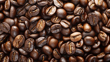 Fototapeta premium A close up of a bunch of coffee beans on a white background. coffee beans, close-up, white background, coffee bean close-up, roasted coffee beans, coffee bean texture, coffee bean background,