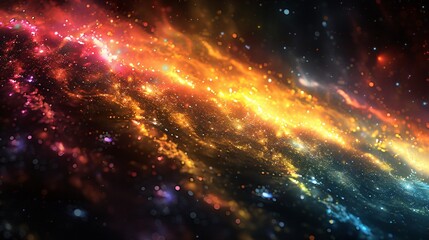 Fototapeta premium Cosmic Dance of Light and Color