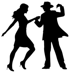silhouette of a couple