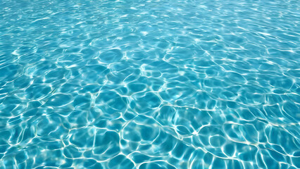 Obraz premium Seamless realistic water ripples or ocean waves summer background, overlay sparkling white crystal clear refreshing swimming pool fountain pond or lake pattern