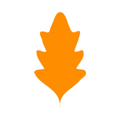 Leaf clip art design on plain white transparent isolated background for card, shirt, hoodie, sweatshirt, apparel, tag, mug, icon, poster or badge