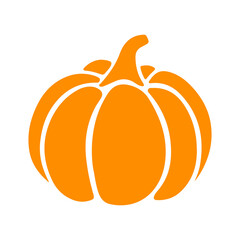 Pumpkin clip art design on plain white transparent isolated background for card, shirt, hoodie, sweatshirt, apparel, tag, mug, icon, poster or badge