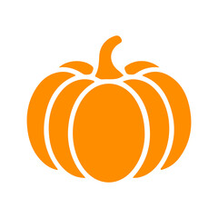 Pumpkin clip art design on plain white transparent isolated background for card, shirt, hoodie, sweatshirt, apparel, tag, mug, icon, poster or badge