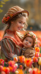 mom and baby
