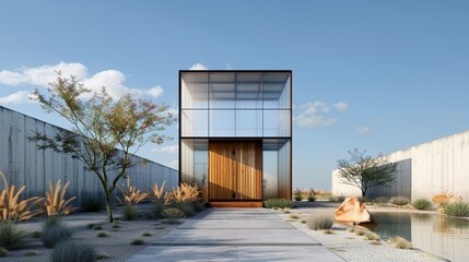 Energetic scene of farmers integrating innovative farming techniques with natural elements, illustrating the harmony between technology and sustainable farming. Height Resolution Photo, , Minimalism,