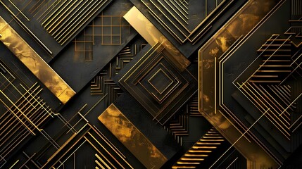 Gold geometry set design