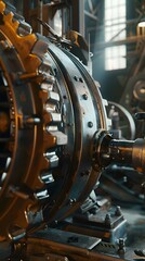 Fototapeta premium Realism of Discover the power and precision of industrial machinery in your visuals. very detailed