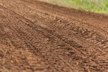 Soil on earth with texture protective tape