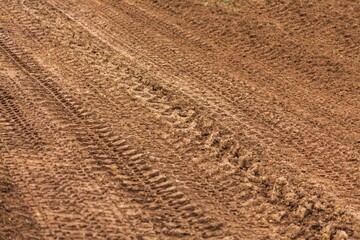 Soil on earth with texture protective tape
