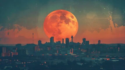 Fototapeta premium Johannesburg Economic Heart Skyline