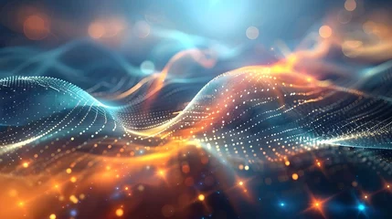 Wall murals Virtual Wave series: Design composed of fractal waves
