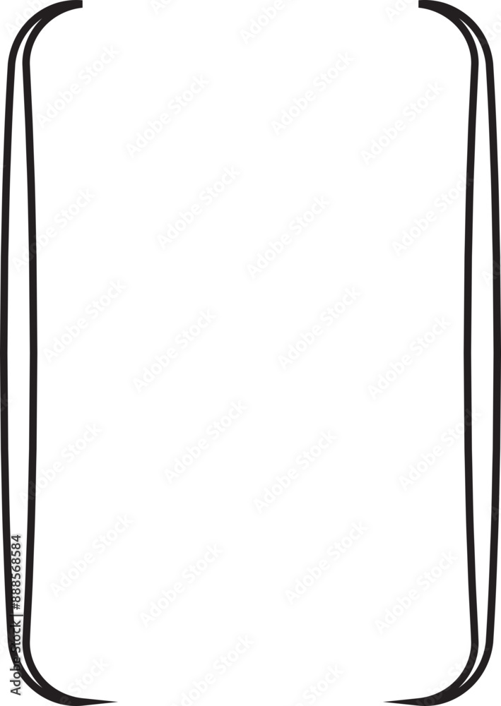 Fototapete square double braces. symmetric brackets pair, punctuation symbol for mathematics. frames for math i