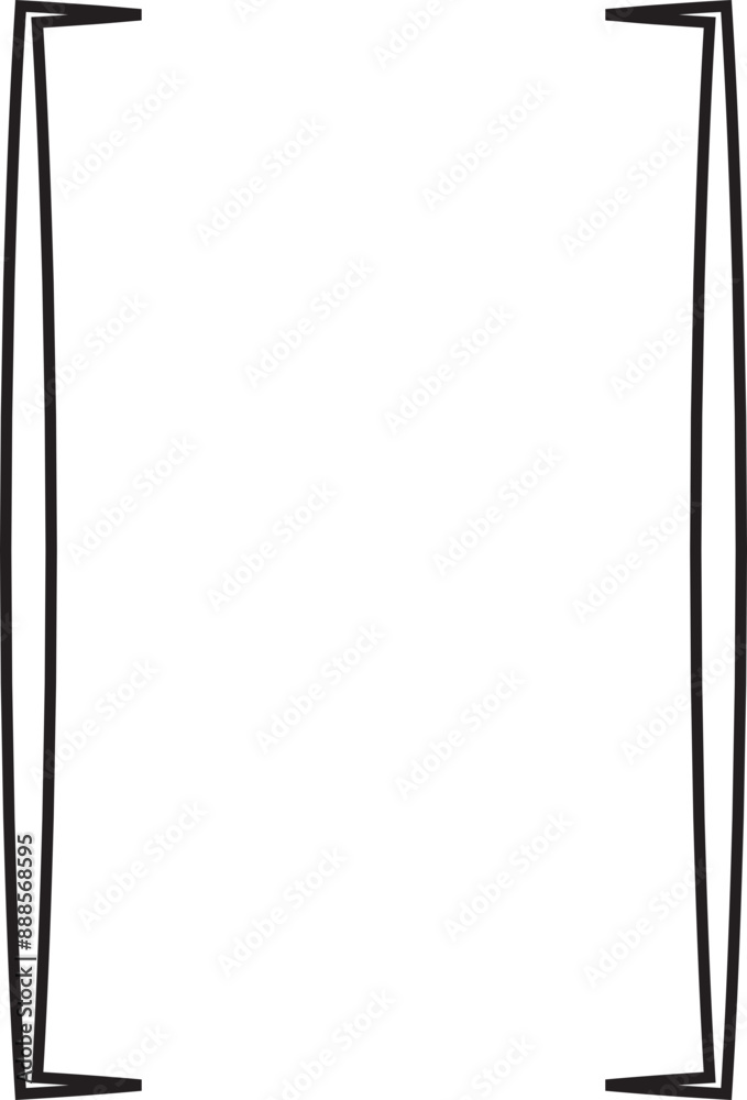 Fototapete square double braces. symmetric brackets pair, punctuation symbol for mathematics. frames for math i