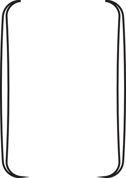 recommend clip art: Square double braces. Symmetric brackets pair, punctuation symbol for mathematics. Frames for math in black outline style. Retro parenthesis sign for text quote Isolated on transparent background.