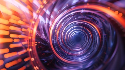 Spiral technology concept background