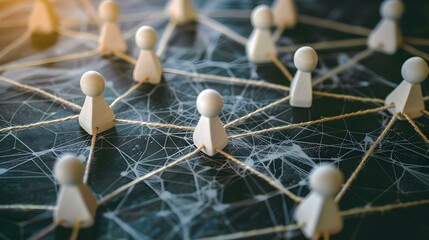 Business lifestyle concept with an emphasis on connection