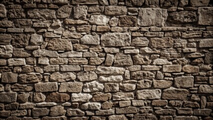 Fototapeta premium Rough and weathered stone wall texture, rough, weathered, stone, wall, texture, background, aged, vintage, rustic
