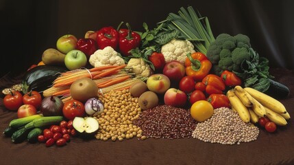 variety of foods rich in fiber, such as fruits, vegetables and legumes. generative ai