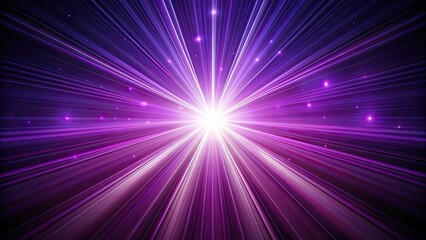 Purple glowing light rays shining through a dark background, purple, glowing, light, rays, shining, dark, background