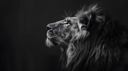 Naklejka premium lion, animal, lioness, wildlife, cat, wild, mammal, feline, predator, nature, safari, portrait, zoo, carnivore, cub, big, hunter, mane, leo, young, big cat, fur, head, face, eyes