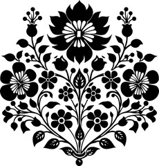 Hungarian embroidery pattern decoration