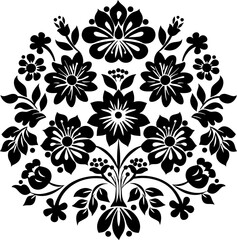 Hungarian embroidery pattern decoration