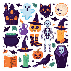 Halloween-themed illustrations
