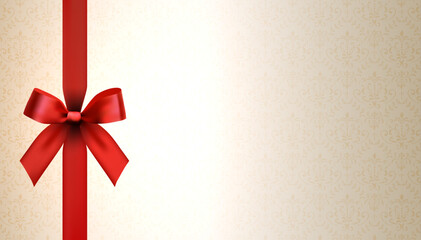 vector design background with elegant red bow