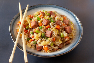 Classic Hawaiian Favorite Spam and Pineapple Fried Rice