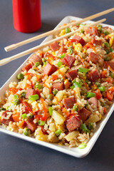 Classic Hawaiian Favorite Spam and Pineapple Fried Rice