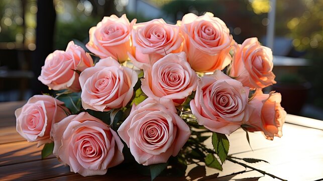 pink roses bouquet hd 8k wallpaper stock photographic image  