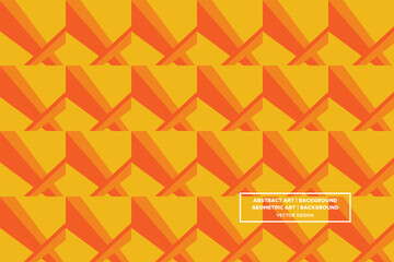 Fototapeta premium Triangles Shapes Orange and Yellow Color Geometric Pattern Abstract Pattern Seamless Pattern