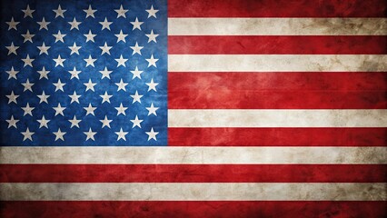 Fototapeta premium American flag background with patriotic colors of red, white, and blue, USA, United States