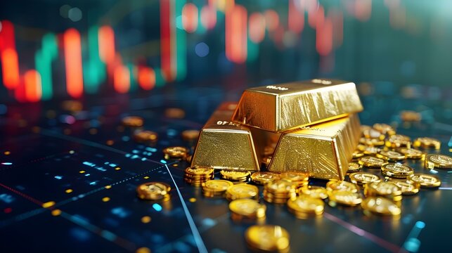 Rising gold prices concept: Investment in precious metals