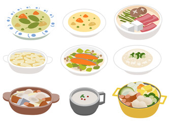 冬の鍋料理・シチュー・豆乳鍋