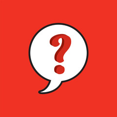 3d question mark red isolated answer digital metal vector 3d question mark background sign design