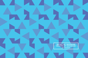 Triangle Shapes Blue Colors Geometric Pattern Abstract Pattern Seamless Pattern