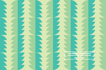 Half Circle Shapes Green Colors Geometric Pattern Abstract Pattern Seamless Pattern