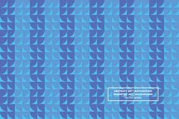 Quarter Circle Shapes Blue Colors Geometric Pattern Abstract Pattern Seamless Pattern