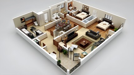 3d floor plan home design