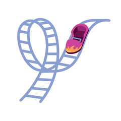 roller coaster in amusement park © Gstudio