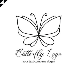 Butterfly logo vector