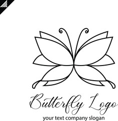 Butterfly logo vector