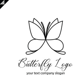 Butterfly logo vector